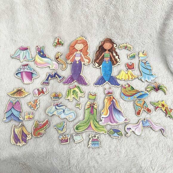Shure Magnetic Dress Up Mermaids Mix N Match Outfits Dress Up Play Toy - Picture 1 of 8